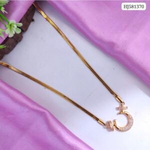 Anti Tarnish gold pendant chain