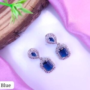 American Diamond Earings- Blue