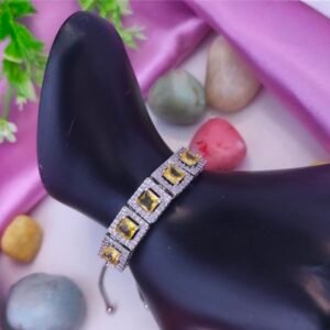 American Diamond Braclet - 🟡