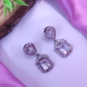 American Diamond Earings - White