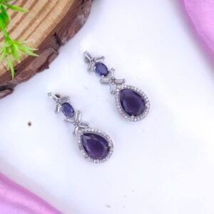 American Diamond Earings - Purple 💜 💜
